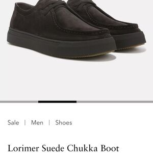 Vince Dark Suede Chukka Boots